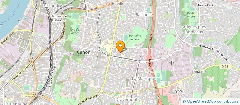 localisation de l'entreprise L' AUBERGE ROUGE 33 à CENON