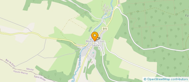 localisation de l'entreprise L AUBERGERIE à MONTIERS-SUR-SAULX