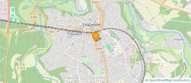 localisation de l'entreprise L'AUBERGERIE à CHAUMONT