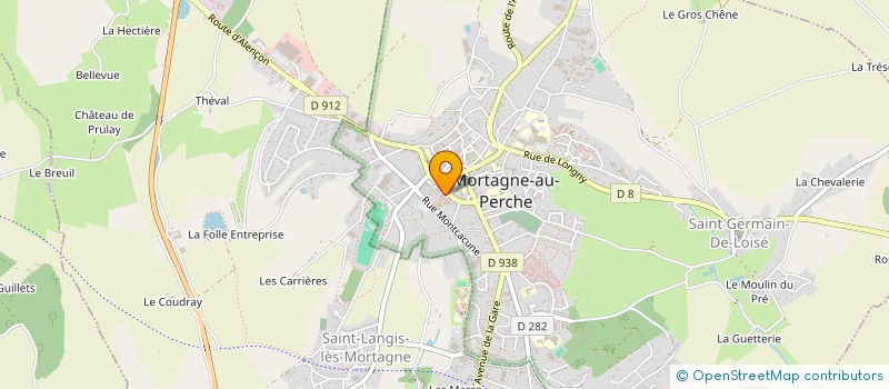 localisation de l'entreprise L'AUBIER à MORTAGNE-AU-PERCHE