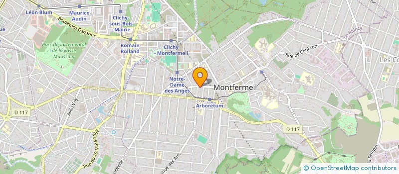 localisation de l'entreprise L'AUBRAC à MONTFERMEIL