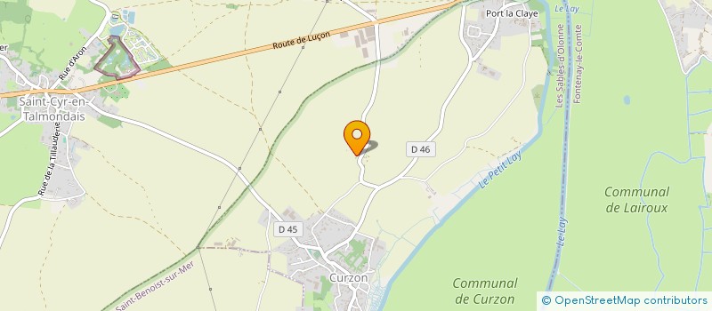 localisation de l'entreprise L'AUBRAIE à CURZON