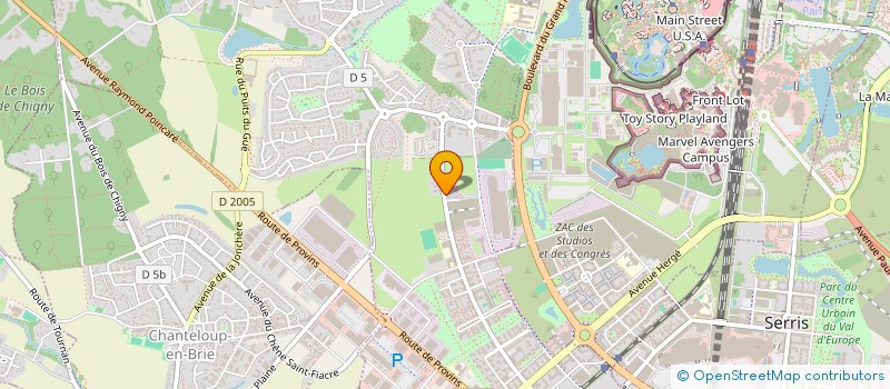 localisation de l'entreprise L' AUDACIEL  MONTEVRAIN