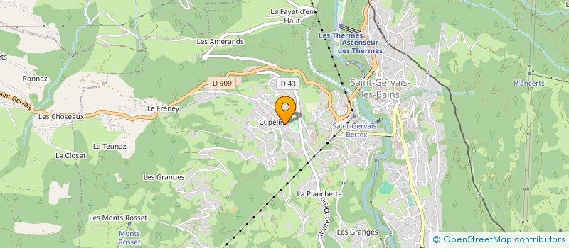 localisation de l'entreprise L'AUDDANINCA  SAINT-GERVAIS-LES-BAINS