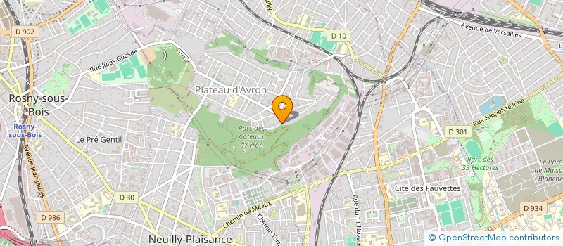 localisation de l'entreprise L'AUDE A LA BEAUTE à NEUILLY-PLAISANCE