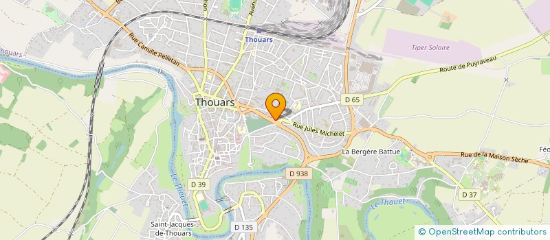 localisation de l'entreprise L'AUDI-THOUARS  THOUARS