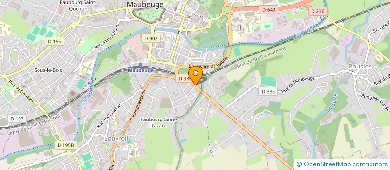 localisation de l'entreprise L'AUDIO DU VILLAGE  MAUBEUGE