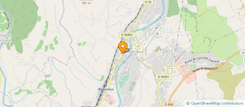 localisation de l'entreprise L'AUDITION DES HAUTS-CANTONS à BEDARIEUX
