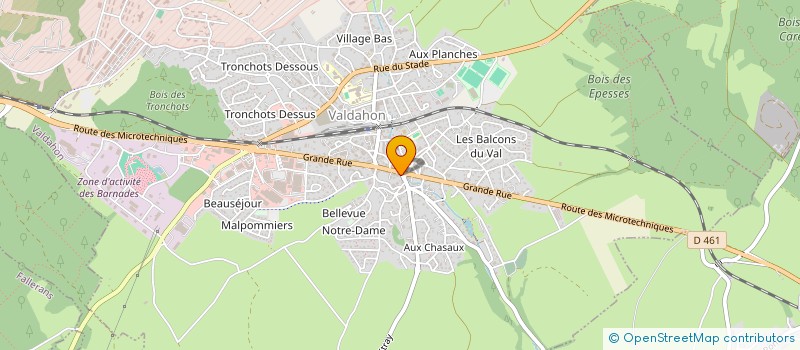 localisation de l'entreprise L AUDITION DU HAUT DOUBS  VALDAHON