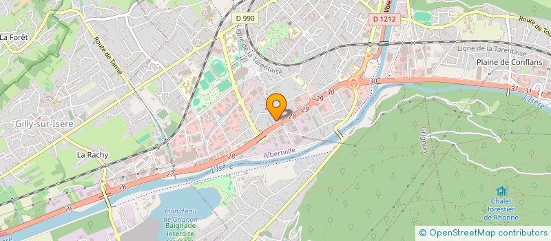 localisation de l'entreprise L'AUDYSSEE SARL  ALBERTVILLE