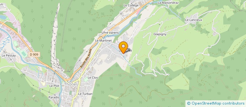 localisation de l'entreprise L AULP DE MONTMIN à THONES