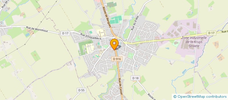 localisation de l'entreprise L'AUMONERIE DU SOLEIL  BOLLEZEELE