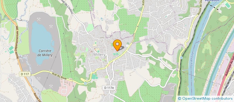 localisation de l'entreprise L'AUMONIERE  MILLERY