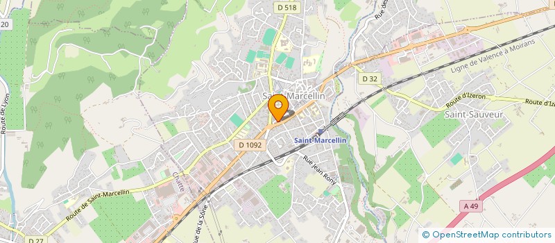 localisation de l'entreprise L'AURA DES PIERRES à SAINT-MARCELLIN