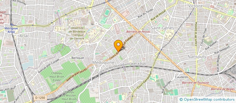 localisation de l'entreprise L'AURA ESTHETIQUE à BORDEAUX