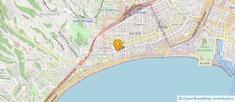 localisation de l'entreprise L'AURANE à NICE
