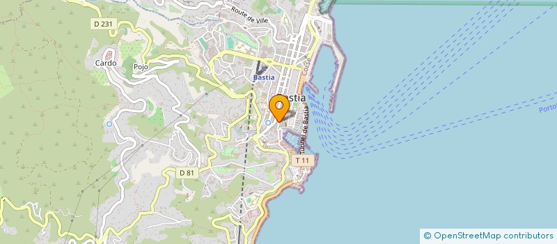localisation de l'entreprise L'AURE à BASTIA