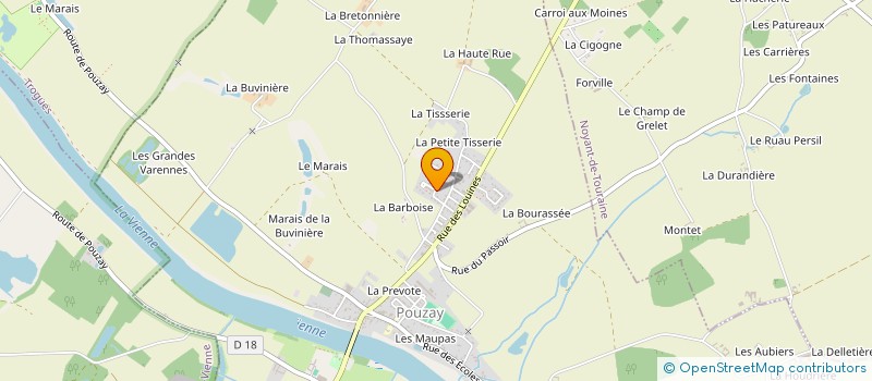 localisation de l'entreprise L'AURELIERE  POUZAY