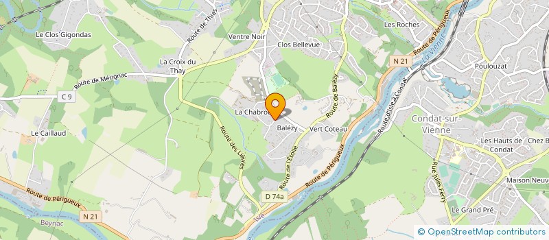 localisation de l'entreprise L'AURENCE à ISLE