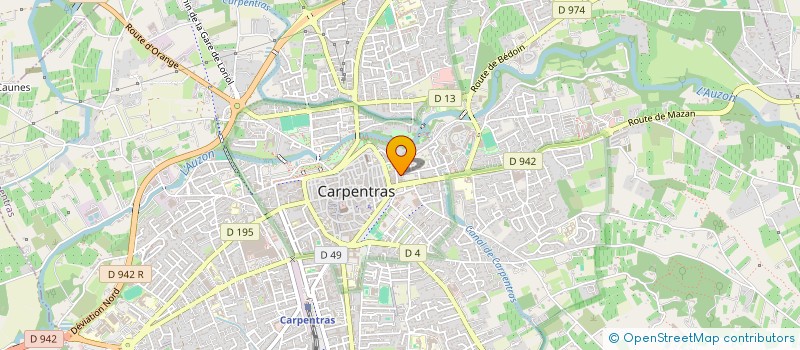 localisation de l'entreprise L'AURES  CARPENTRAS