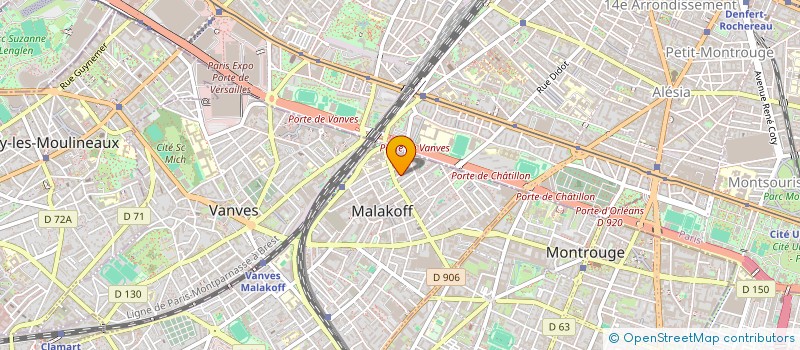 localisation de l'entreprise L'AUREY DES JARDINS  MALAKOFF