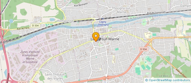 localisation de l'entreprise L AURICULAIRE  LAGNY-SUR-MARNE