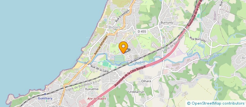localisation de l'entreprise L AURORE à BIDART