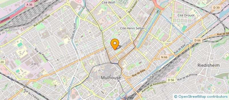 localisation de l'entreprise L'AURORE  MULHOUSE