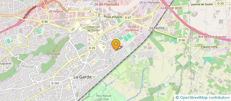 localisation de l'entreprise L'AURORE  LA GARDE