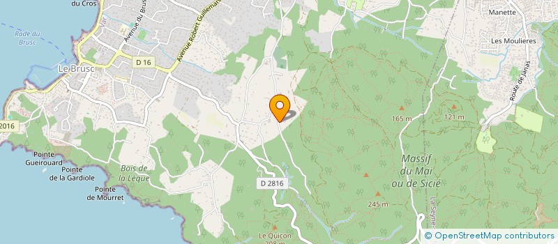 localisation de l'entreprise L'AURORE à SIX-FOURS-LES-PLAGES