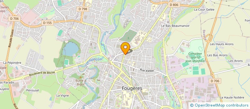 localisation de l'entreprise L AURORE  FOUGERES