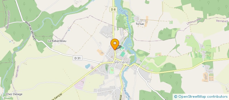localisation de l'entreprise L'AURORE à VERRIERES