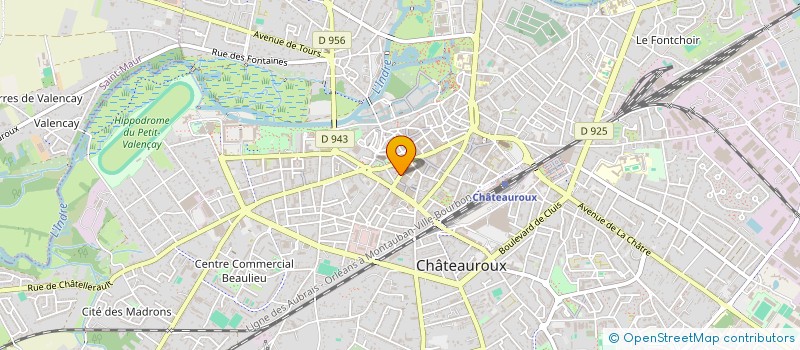 localisation de l'entreprise L'AURORE à CHATEAUROUX