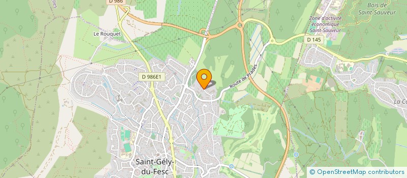 localisation de l'entreprise L'AURORE BOREALE  SAINT-GELY-DU-FESC