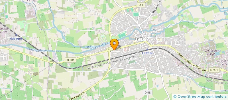 localisation de l'entreprise L'AURORE CLAIRE  LE THOR