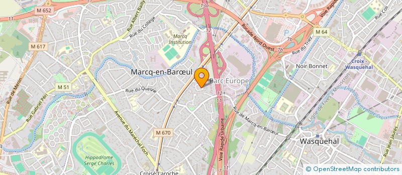 localisation de l'entreprise L'AURORE DES MUSES à MARCQ-EN-BARŒUL