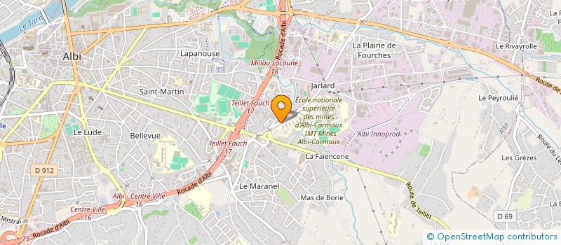 localisation de l'entreprise L'AUTAN à ALBI