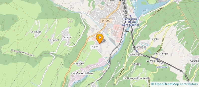 localisation de l'entreprise L'AUTANTIC à BOURG-SAINT-MAURICE
