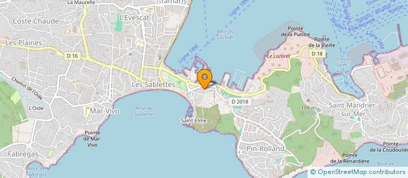 localisation de l'entreprise L'AUTHENTIK DE TAMARIS  LA SEYNE-SUR-MER