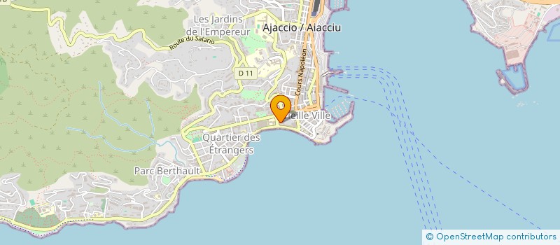localisation de l'entreprise L'AUTHENTIQUE à AJACCIO