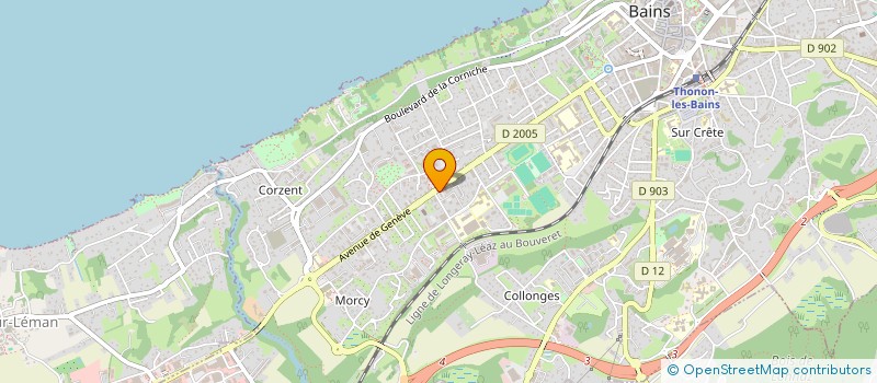 localisation de l'entreprise L'AUTHENTIQUE à THONON-LES-BAINS