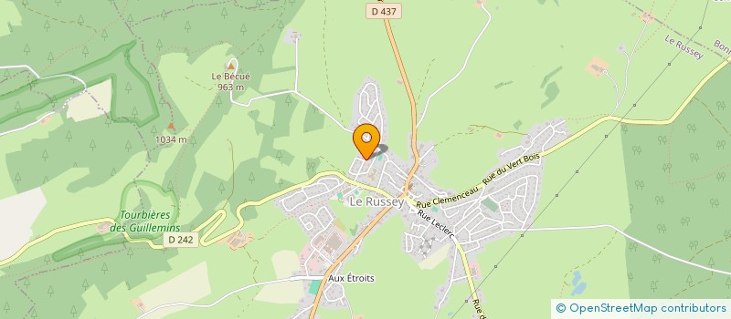 localisation de l'entreprise L'AUTHENTIQUE  LE RUSSEY