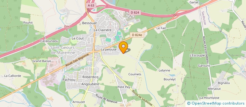 localisation de l'entreprise L AUTHENTIQUE  SAINT-GEOURS-DE-MAREMNE