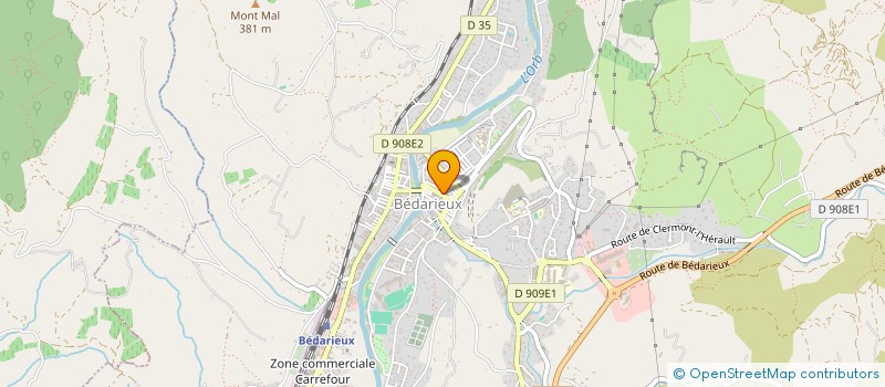 localisation de l'entreprise L'AUTHENTIQUE MAISON RICOT  BEDARIEUX