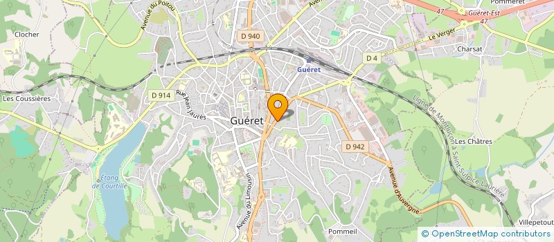 localisation de l'entreprise L'AUTHENTIQUE PAIN CREUSOIS SARL à GUERET