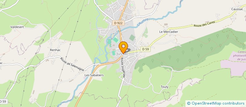 localisation de l'entreprise L'AUTHRE DANSE  JUSSAC