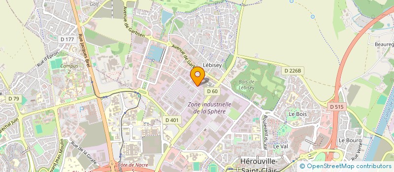 localisation de l'entreprise L'AUTO CAENNAISE  HEROUVILLE-SAINT-CLAIR