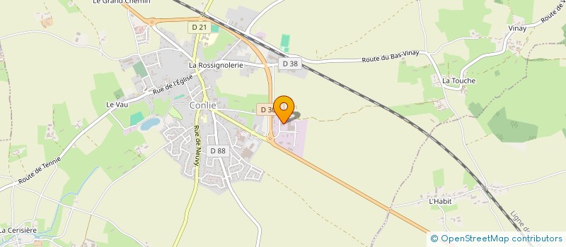 localisation de l'entreprise L AUTO CONTROLE DES 4 C  CONLIE