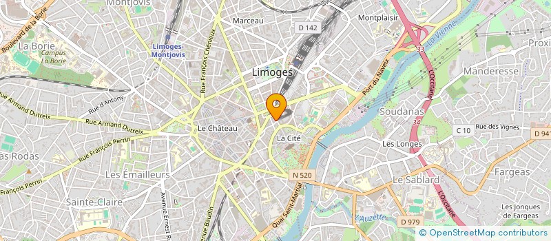 localisation de l'entreprise L'AUTO ECOLE EUROPEENNE à LIMOGES