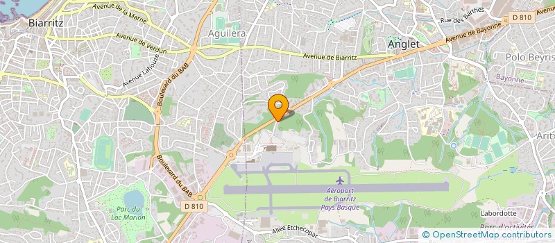 localisation de l'entreprise L'AUTODROME à ANGLET